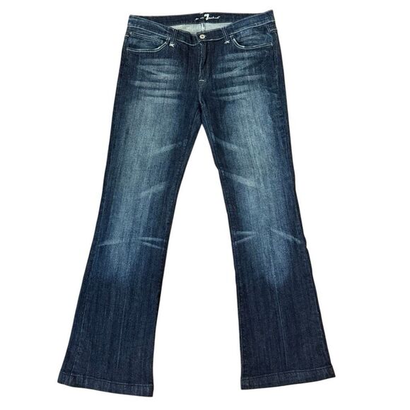 7 for All Mankind Bootcut Jeans Dark Wash Size 31 - Picture 1 of 5